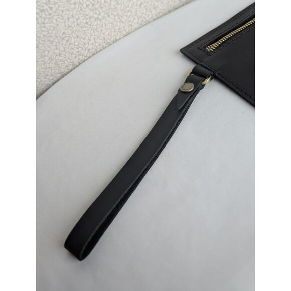 NEW Portland Leather Goods Adriana Pouch Wristlet Black - Picture 6 of 6